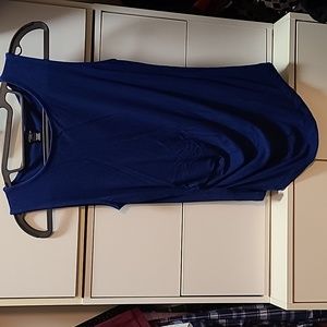 Bright blue Ann Taylor sleeveless top